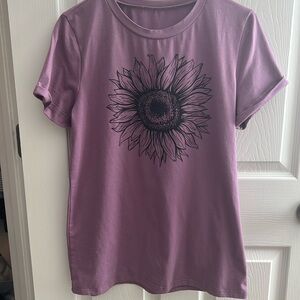 Violet sunflower shirt